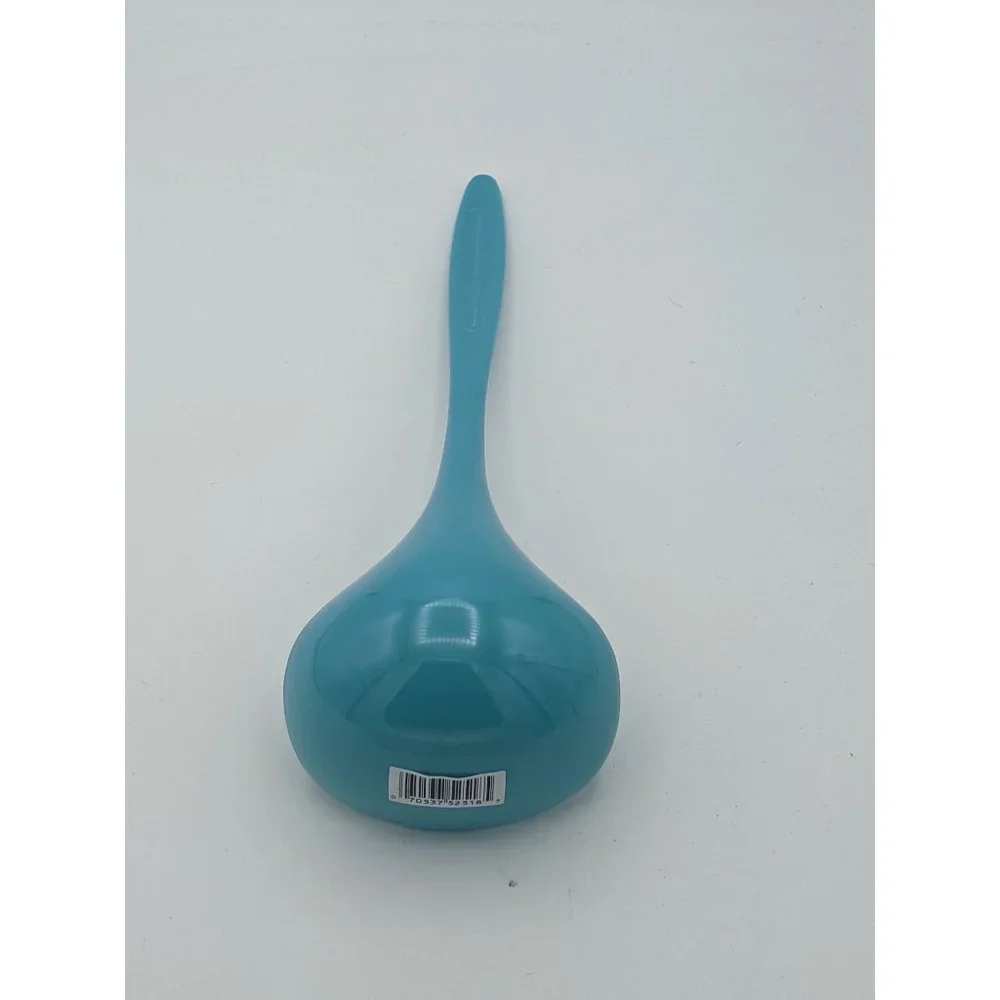 Hutzler Solid Serving Ladle Soup Spoon Melamine 11" Turquoise Blue No 525 - Picture 2 of 5